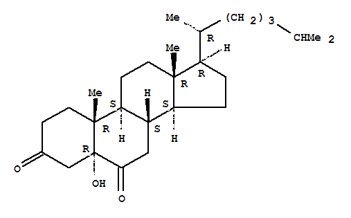 20281-70-3  Cholestane-3,6-dione,5-hydroxy-, (5a)-(9CI)