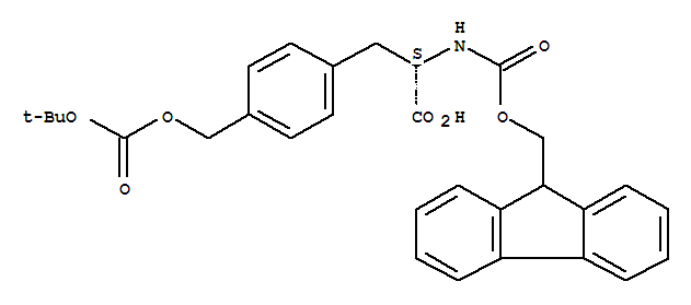 205181-69-7  L-Phenylalanine,4-[[[(1,1-dimethylethoxy)carbonyl]oxy]methyl]-N-[(9H-fluoren-9-ylmethoxy)carbonyl]-