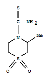 21429-09-4  4-Thiomorpholinecarbothioamide,3-methyl-, 1,1-dioxide