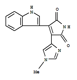 219828-98-5  1H-Pyrrole-2,5-dione,3-(1H-indol-3-yl)-4-(1-methyl-1H-imidazol-4-yl)-