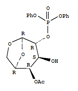 228115-57-9  b-D-Galactopyranose, 1,6-anhydro-,4-acetate 2-(diphenyl phosphate) (9CI)