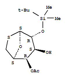 228115-77-3  b-D-Galactopyranose,1,6-dideoxy-2-O-[(1,1-dimethylethyl)dimethylsilyl]-1,6-epithio-, 4-acetate