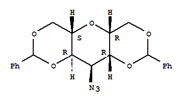 228115-96-6  L-glycero-L-gluco-Heptitol,2,6-anhydro-4-azido-4-deoxy-1,3:5,7-bis-O-(phenylmethylene)-