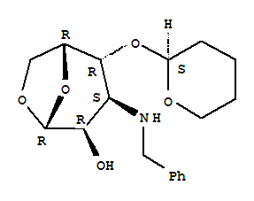 228115-97-7  b-D-Gulopyranose,1,6-anhydro-3-deoxy-3-[(phenylmethyl)amino]-4-O-[(2S)-tetrahydro-2H-pyran-2-yl]-