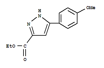 229015-76-3  1H-Pyrazole-3-carboxylicacid, 5-(4-methoxyphenyl)-, ethyl ester