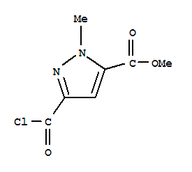 232281-29-7  1H-Pyrazole-5-carboxylicacid, 3-(chlorocarbonyl)-1-methyl-, methyl ester