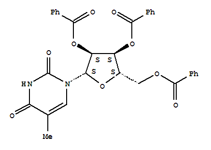 237060-98-9  2,4(1H,3H)-Pyrimidinedione,5-methyl-1-(2,3,5-tri-O-benzoyl-b-L-ribofuranosyl)- 237060-98-9  2,4(1H,3H)-Pyrimidinedione,5-methyl-1-(2,3,5-tri-O-benzoyl-b-L-ribofuranosyl)-