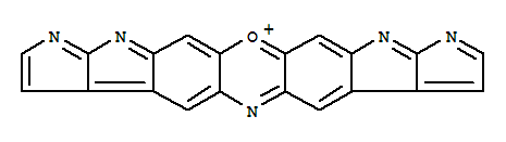 241-84-9  Bispyrrolo[3',2':4,5]pyrrolo[3,2-b:2',3'-i]phenoxazin-12-ium(9CI)