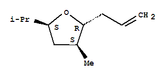 243983-03-1  Furan,tetrahydro-3-methyl-5-(1-methylethyl)-2-(2-propen-1-yl)-, (2R,3S,5S)-rel-