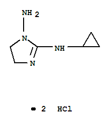 244784-32-5  1H-Imidazole-1,2-diamine,N2-cyclopropyl-4,5-dihydro-, hydrochloride (1:2)