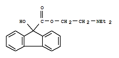 24539-81-9  9H-Fluorene-9-carboxylicacid, 9-hydroxy-, 2-(diethylamino)ethyl ester