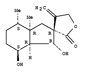 24909-95-3  Spiro[furan-3(2H),2'-[2H]inden]-2-one,decahydro-1',7'-dihydroxy-3'a,4'-dimethyl-4-methylene-,(1'R,2'R,3'aR,4'S,7'S,7'aR)-