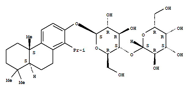 250720-35-5  b-D-Glucopyranoside,(4bS,8aS)-4b,5,6,7,8,8a,9,10-octahydro-4b,8,8-trimethyl-1-(1-methylethyl)-2-phenanthrenyl4-O-b-D-galactopyranosyl- (9CI)