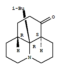 25123-03-9  1H,8H-Benzo[ij]quinolizin-8-one,decahydro-10b-(2-methylpropyl)-, (7aS,10aR,10bR)- (9CI)