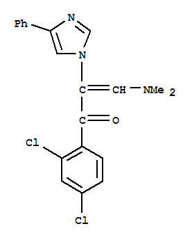 252954-65-7  2-Propen-1-one,1-(2,4-dichlorophenyl)-3-(dimethylamino)-2-(4-phenyl-1H-imidazol-1-yl)- 252954-65-7  2-Propen-1-one,1-(2,4-dichlorophenyl)-3-(dimethylamino)-2-(4-phenyl-1H-imidazol-1-yl)-