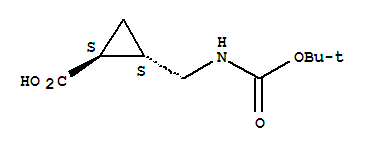 253779-06-5  Cyclopropanecarboxylicacid, 2-[[[(1,1-dimethylethoxy)carbonyl]amino]methyl]-, (1S,2S)-