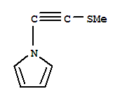 254987-37-6  1H-Pyrrole,1-[2-(methylthio)ethynyl]-