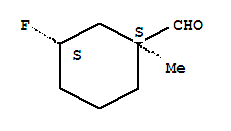 255852-20-1  Cyclohexanecarboxaldehyde,3-fluoro-1-methyl-, (1R,3R)-rel-