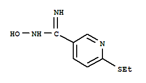 258348-13-9  3-Pyridinecarboximidamide,6-(ethylthio)-N-hydroxy-