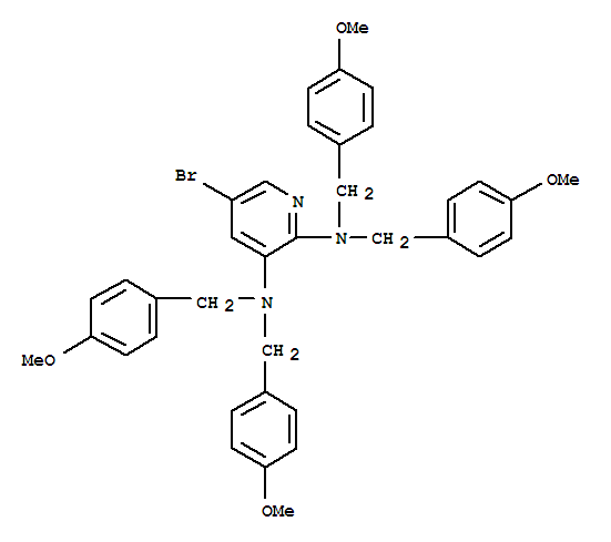 258834-82-1  2,3-Pyridinediamine,5-bromo-N2,N2,N3,N3-tetrakis[(4-methoxyphenyl)methyl]-