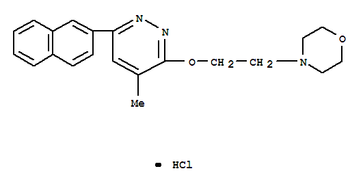 25905-56-0  Morpholine,4-[2-[[4-methyl-6-(2-naphthalenyl)-3-pyridazinyl]oxy]ethyl]-, hydrochloride(1:1)