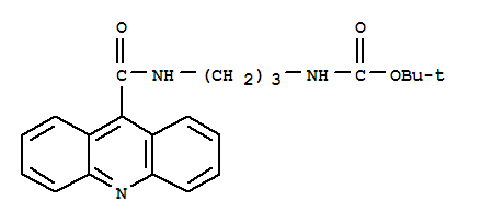 259222-01-0  Carbamic acid,[3-[(9-acridinylcarbonyl)amino]propyl]-, 1,1-dimethylethyl ester (9CI)