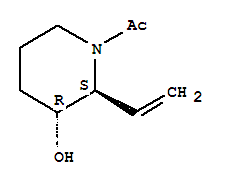 259526-27-7  Ethanone,1-[(2R,3S)-2-ethenyl-3-hydroxy-1-piperidinyl]-, rel-