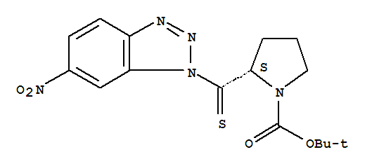 260782-41-0  1-Pyrrolidinecarboxylicacid, 2-[(6-nitro-1H-benzotriazol-1-yl)thioxomethyl]-, 1,1-dimethylethyl ester,(2S)-
