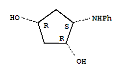 263546-63-0  1,3-Cyclopentanediol,4-(phenylamino)-, (1R,3R,4S)-