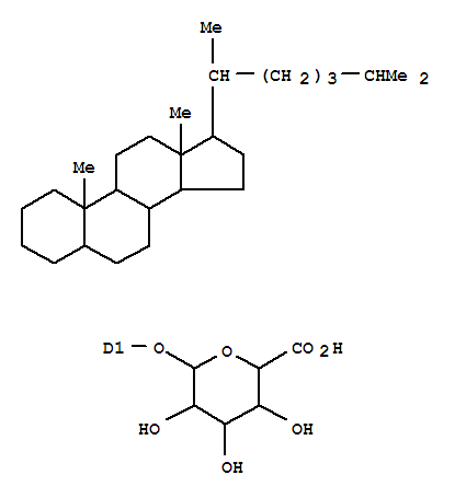 26426-50-6  Glucopyranosiduronicacid, cholestanyl (8CI,9CI)