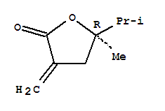 266694-56-8  2(3H)-Furanone,dihydro-5-methyl-3-methylene-5-(1-methylethyl)-, (5R)- 266694-56-8  2(3H)-Furanone,dihydro-5-methyl-3-methylene-5-(1-methylethyl)-, (5R)-
