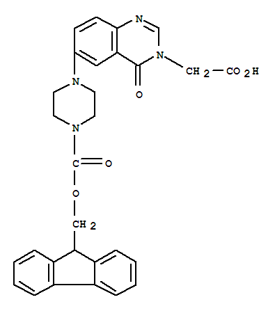 269078-82-2  3(4H)-Quinazolineaceticacid, 6-[4-[(9H-fluoren-9-ylmethoxy)carbonyl]-1-piperazinyl]-4-oxo-