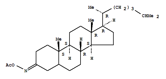 26988-10-3  Cholestan-3-one,O-acetyloxime (8CI)