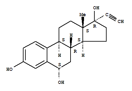 27521-34-2  19-Norpregna-1,3,5(10)-trien-20-yne-3,6,17-triol,(6a,17a)-