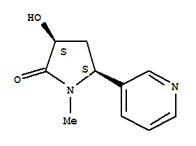 276799-61-2  2-Pyrrolidinone,3-hydroxy-1-methyl-5-(3-pyridinyl)-, (3R,5R)-rel- 276799-61-2  2-Pyrrolidinone,3-hydroxy-1-methyl-5-(3-pyridinyl)-, (3R,5R)-rel-