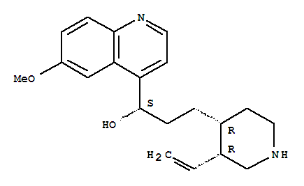 27954-13-8  4-Quinolinemethanol, a-[2-[(3R,4R)-3-ethenyl-4-piperidinyl]ethyl]-6-methoxy-,(aS)-