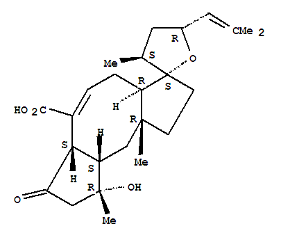 27975-44-6  Spiro[dicyclopenta[a,d]cyclooctene-3(2H),2'(3'H)-furan]-6-carboxylicacid,1,3a,4,4',5',6a,7,8,9,9a,10,10a-dodecahydro-9-hydroxy-3',9,10a-trimethyl-5'-(2-methyl-1-propenyl)-7-oxo-,(2'S,3'S,3aR,5'R,6aS,9R,9aS,10aR)- (9CI)