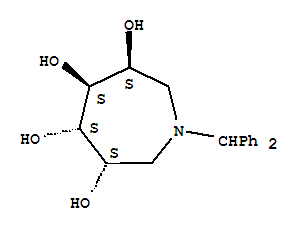 280745-40-6  1H-Azepine-3,4,5,6-tetrol,1-(diphenylmethyl)hexahydro-, (3S,4S,5S,6S)-