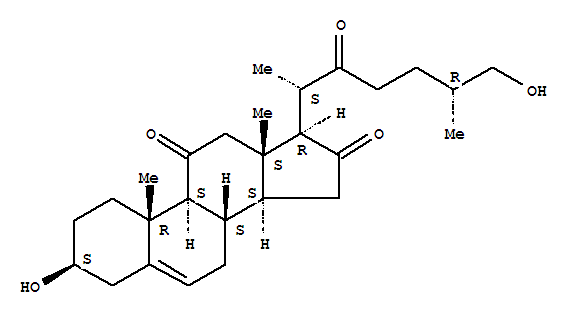 28426-00-8  Cholest-5-ene-11,16,22-trione,3,26-dihydroxy-, (3b,25R)- (9CI)