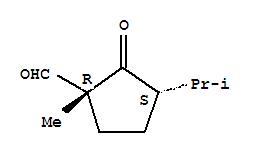 286458-58-0  Cyclopentanecarboxaldehyde,1-methyl-3-(1-methylethyl)-2-oxo-, (1R,3S)-rel-