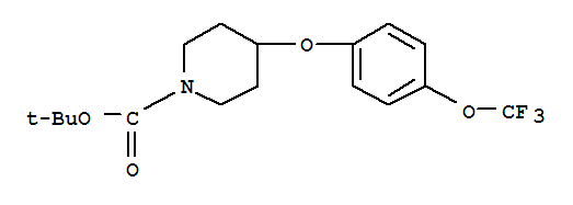 287952-66-3  1-Piperidinecarboxylicacid, 4-[4-(trifluoromethoxy)phenoxy]-,1,1-dimethylethyl ester
