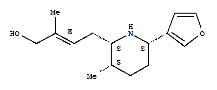 29073-35-6  2-Buten-1-ol,4-[(2S,3S,6S)-6-(3-furanyl)-3-methyl-2-piperidinyl]-2-methyl-, (2E)-