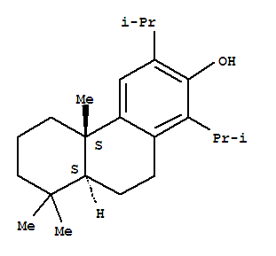 294191-39-2  2-Phenanthrenol,4b,5,6,7,8,8a,9,10-octahydro-4b,8,8-trimethyl-1,3-bis(1-methylethyl)-,(4bS,8aS)- 294191-39-2  2-Phenanthrenol,4b,5,6,7,8,8a,9,10-octahydro-4b,8,8-trimethyl-1,3-bis(1-methylethyl)-,(4bS,8aS)-