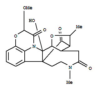 29484-60-4  3,8a-Methano-8aH-furo[2'',3'':6',7']azonino[4',5':4,5]pyrrolo[1,2,3-de][1,4]benzoxazine-5,14,16(2H,13H)-trione,3,3a,4,6,7,8,15a,15b-octahydro-15a-hydroxy-13-methoxy-2,6-dimethyl-,(2R,3R,3aS,8aR,13S,15aR,15bR)- (9CI)