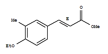 294860-63-2  2-Propenoic acid,3-(4-ethoxy-3-methylphenyl)-, methyl ester, (2E)- 294860-63-2  2-Propenoic acid,3-(4-ethoxy-3-methylphenyl)-, methyl ester, (2E)-