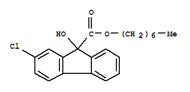 29606-21-1  9H-Fluorene-9-carboxylicacid, 2-chloro-9-hydroxy-, heptyl ester