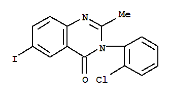 20055-10-1  4(3H)-Quinazolinone,3-(2-chlorophenyl)-6-iodo-2-methyl-