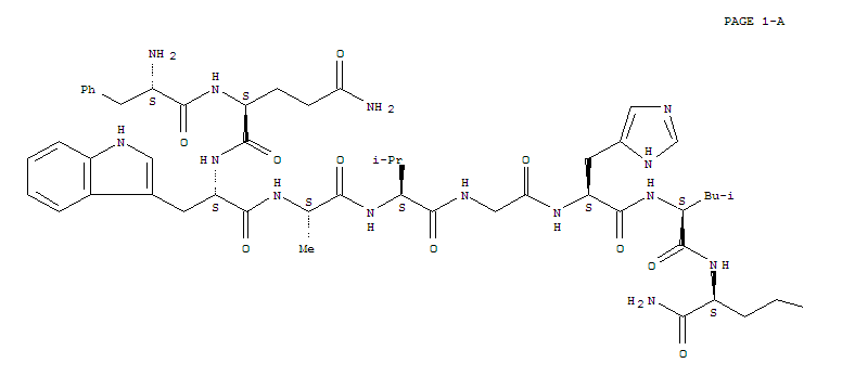 203447-50-1  Benzenebutanamide,L-phenylalanyl-L-glutaminyl-L-tryptophyl-L-alanyl-L-valylglycyl-L-histidyl-L-leucyl-a-amino-, (aS)- (9CI)