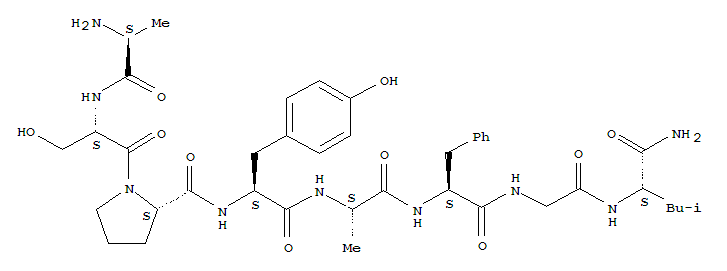 204909-55-7  L-Leucinamide,L-alanyl-L-seryl-L-prolyl-L-tyrosyl-L-alanyl-L-phenylalanylglycyl-