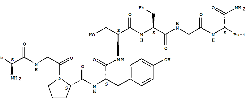204909-62-6  L-Leucinamide,L-alanylglycyl-L-prolyl-L-tyrosyl-L-seryl-L-phenylalanylglycyl-